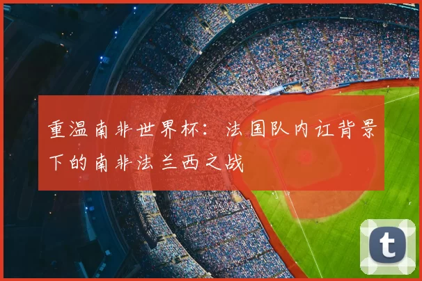 重温南非世界杯：法国队内讧背景下的南非法兰西之战