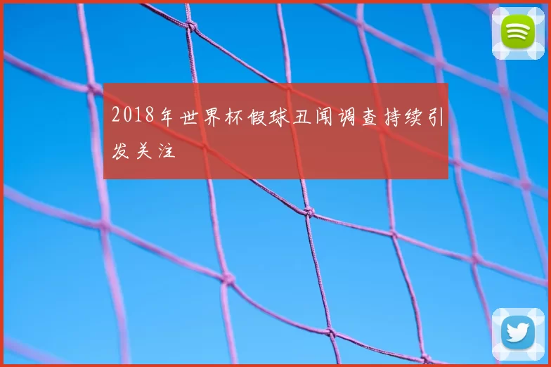 2018年世界杯假球丑闻调查持续引发关注